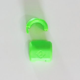 One pump valve cover and hose clamp set for Lacuna kites in green